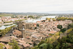 Randonnée des coteaux – Côté Tournon, vue sur le château