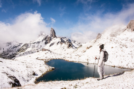 Randonnée du lac Presset – Montée vers le col du Grand Fond – Lac de Presset, refuge et Pierra Menta