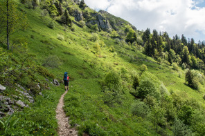 Randonnée du bec de La Scia (printemps) – Partie jusqu'au sommet du télésiège