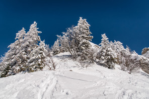 Randonnée du bec de La Scia (hiver) – Montée jusqu'à la table d'orientation