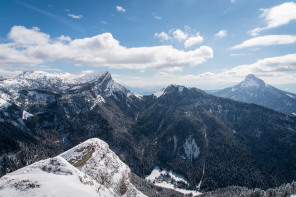 Randonnée du bec de La Scia (hiver) – Montée jusqu'à la table d'orientation