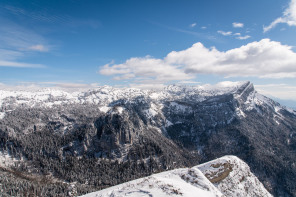 Randonnée du bec de La Scia (hiver) – Montée jusqu'à la table d'orientation