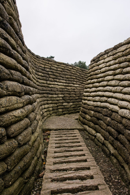 Mémorial de Vimy – Tranchées restaurées