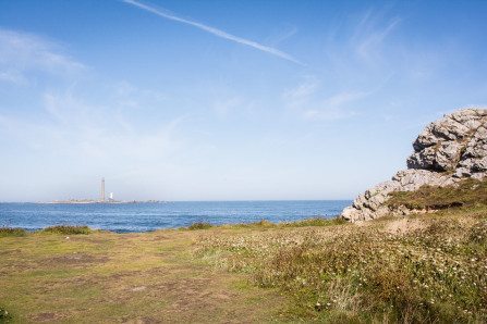 Point de vue sur l'île Vierge à Porz Grac'h