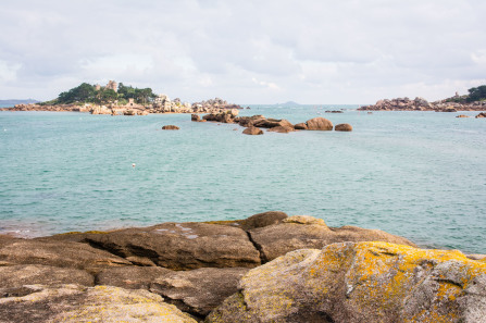 Trégastel – Plage de Tourony à marée haute