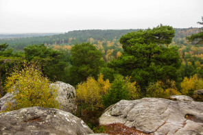 Vue au bout des gorges de Franchard