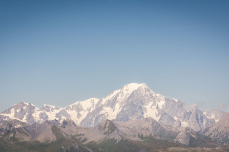 Randonnée du lac de Riondaz – Vue sur le mont Blanc depuis le lac