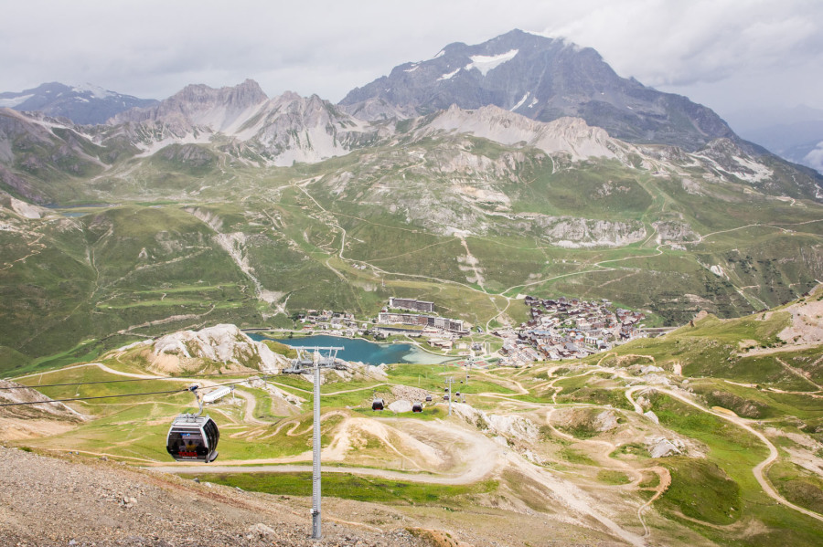 Tignes – Vue depuis la col de la Tovière