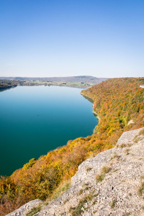 Lac de Chalain depuis la crête nord