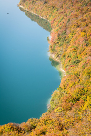 Lac de Chalain depuis la crête nord