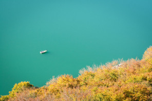 Lac de Chalain depuis la crête nord