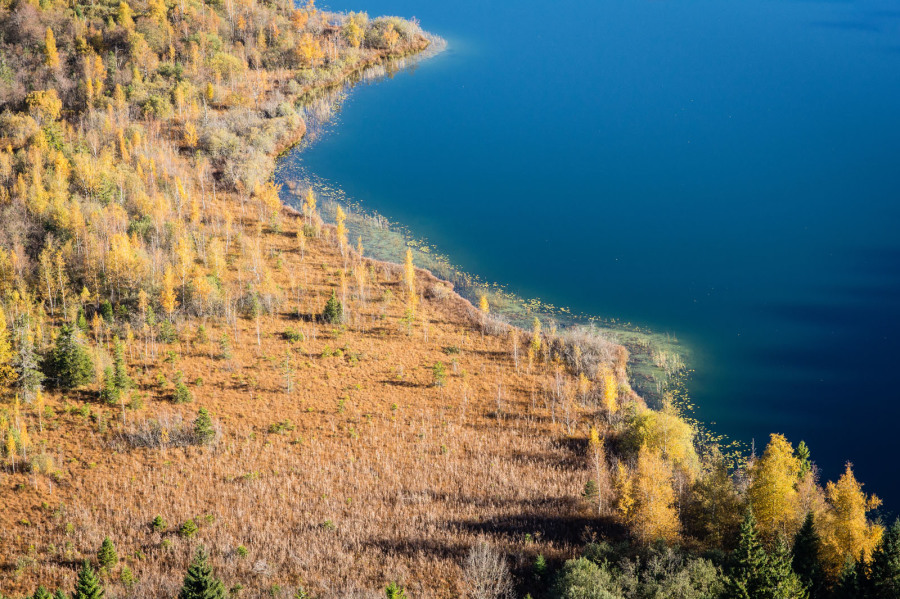 Lac de Bonlieu vu depuis le belvédère de la Ronde