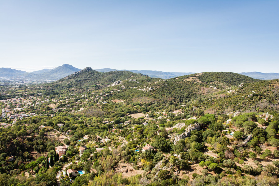 Hyères – Vue depuis le château, côté Carqueiranne