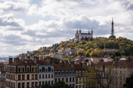 Croix-Rousse – Vue depuis la rue des Tables Claudiennes