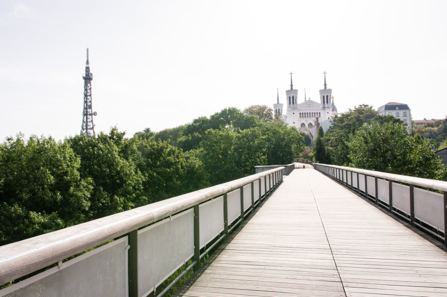 Colline de Fourvière – Passerelle du parc des Hauteurs