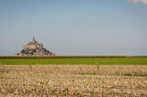 Vue du mont Saint-Michel depuis la D275