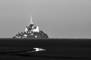 Vue du mont Saint-Michel depuis la D275