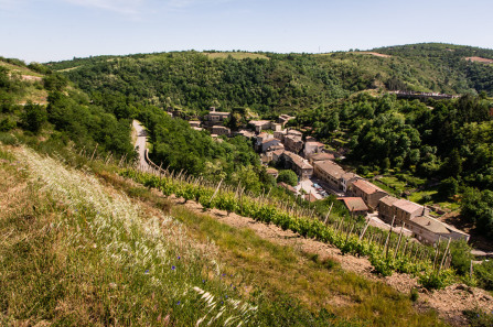 Malleval – Vue des lacets à l'est