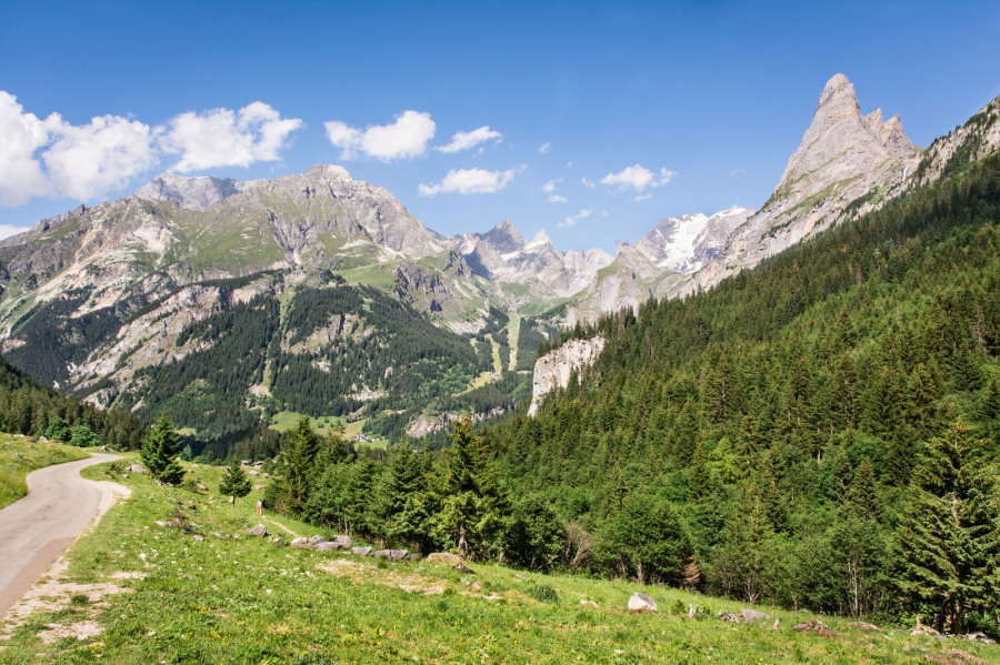 Route entre Pralognan et Les Prioux (juin 2017)