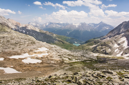 Randonnée de la pointe de l'Observatoire – Lac du Plan d'Amont vu depuis le col d'Aussois (juin 2017)