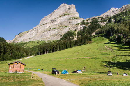 Camping <em>Le Chamois</em> en été