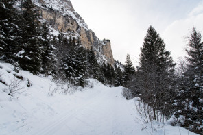 Randonnée de Pralognan aux Prioux – Partie jusqu'au pont de Gerlon (janvier 2021)