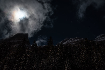 Séance photo nocturne au camping Alpes Lodges