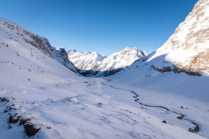 Randonnée du col de la Vanoise – Vallon de la Glière (janvier 2022)