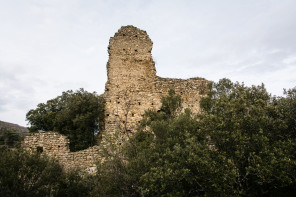 Saint-Georges-les-Bains – Ruines de Saint-Marcel-de-Crussol (en hiver)