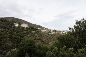 Saint-Georges-les-Bains – Ruines de Saint-Marcel-de-Crussol (en hiver)