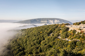 Route touristique des gorges – Belvédère du Serre de Tourre au petit matin