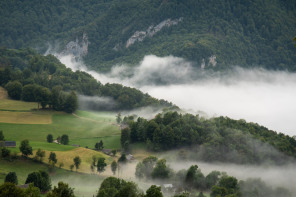 Vue depuis le gîte Maison Lacape