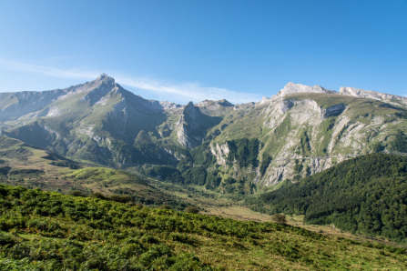 Vue du cirque du Litor depuis la route