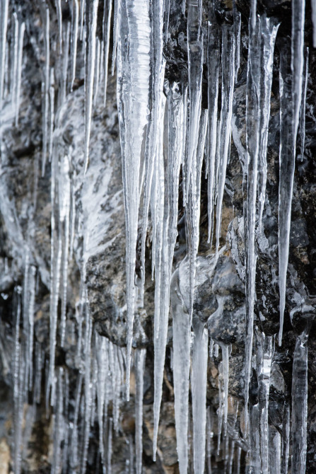 Route de Combe Laval en hiver