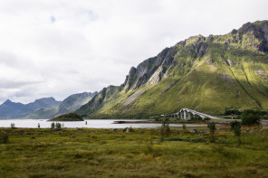 Vers Brenna – Pont entre Austvågøya et Gimsøya