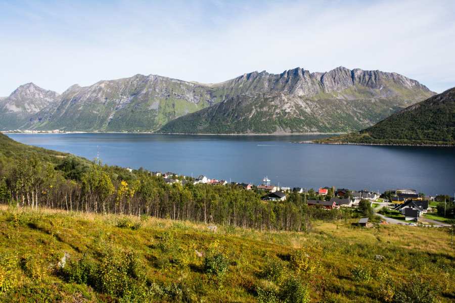 Randonnée d'Hesten – Montée au-dessus de Fjordgård