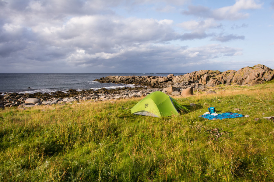 Camping sauvage à Kvalnes