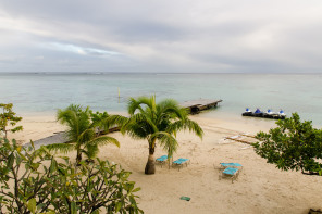 Hôtel Hilton Moorea – Vue depuis le petit-déjeuner