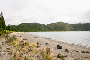 Descente au bord du lagoa do Fogo