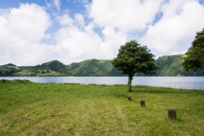 Au bord du lagoa Azul